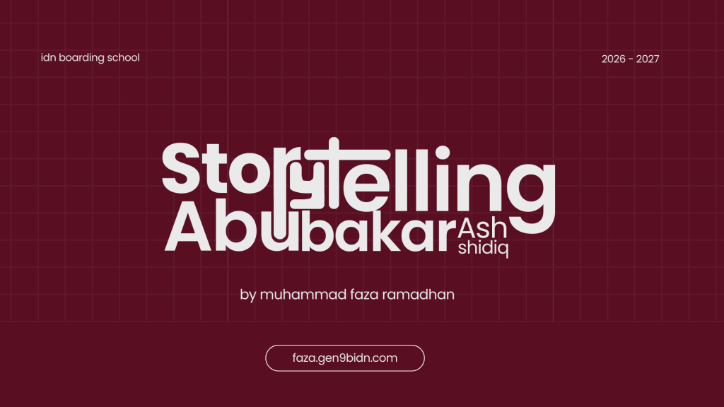 Story telling about Abu bakar ash shidiq